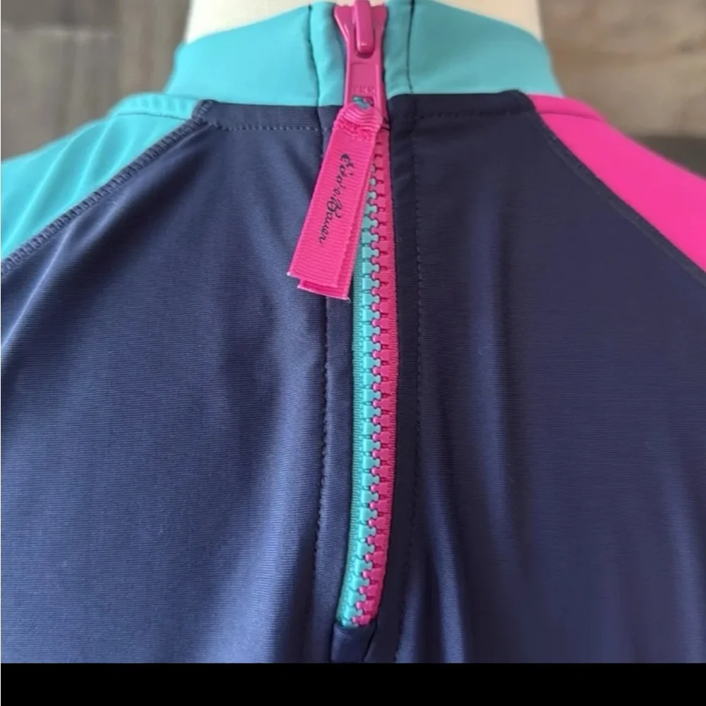 Eddie Bauer rashguard girls large beach pool party swim tropical surf California